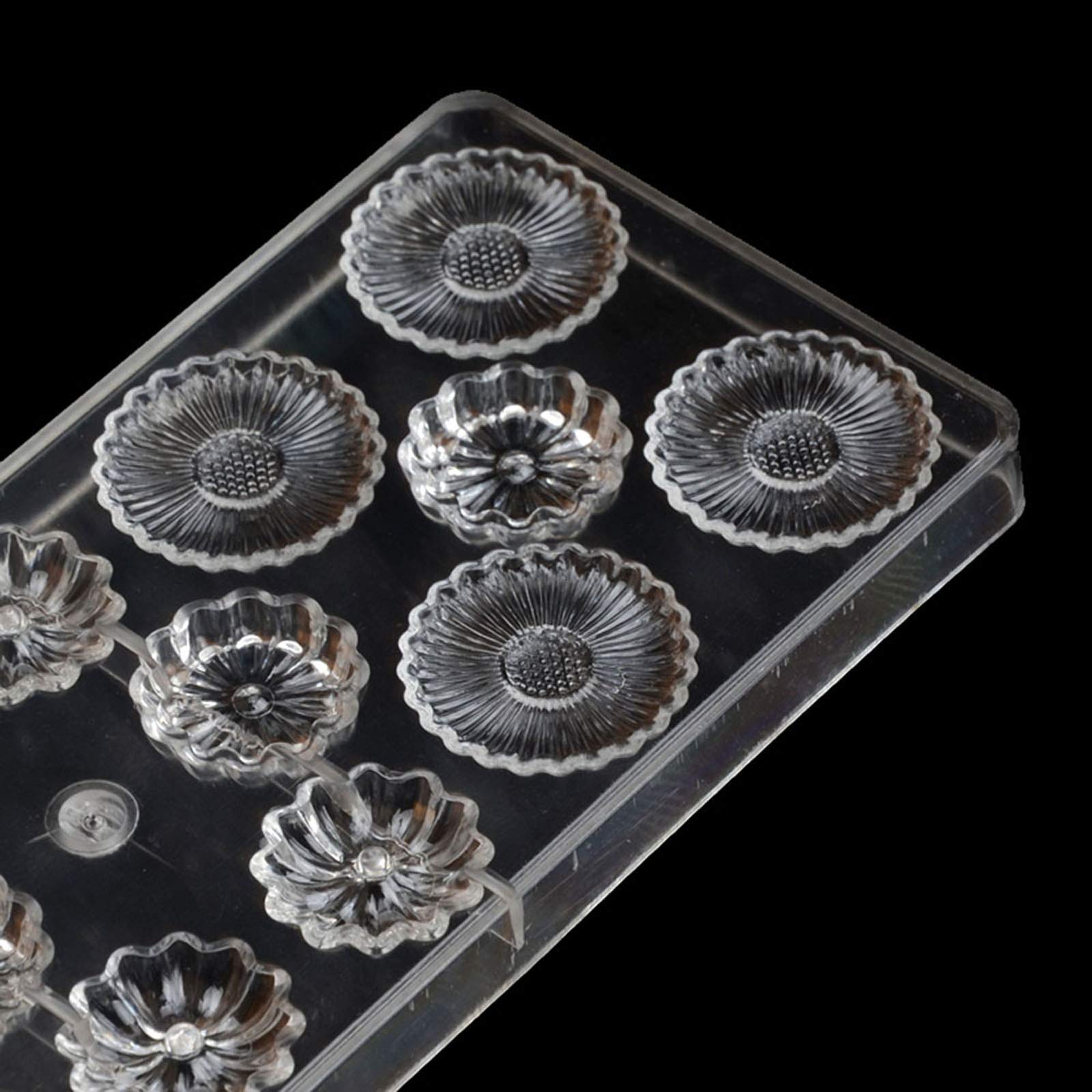 Pralinenform aus Polycarbonat, zum Selbermachen, transparent, Hartplastik, Backformen, Gebäck, Werkzeuge (19299)