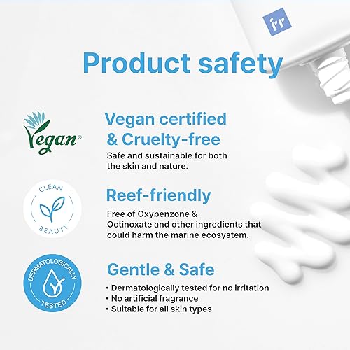 Miniatura 5 de Face Republic Purity Sun Essence - Protección UV de amplio espectro SPF50+ de 0.1 fl oz, sin fundición blanca, resistente al agua, certificado