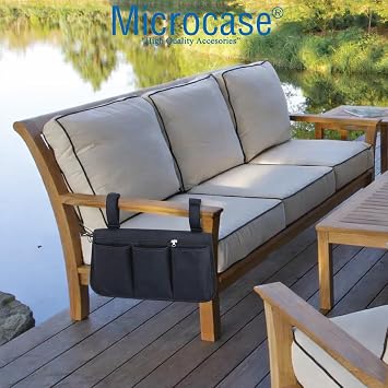 Microcase Kamp Sandalyesi Koltuk Sandalye vb için Yan Cepli Organizer AL5553