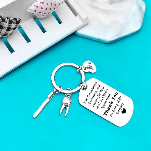 Miniatura 4 de Xiahuyu Regalos para dentistas, llavero, regalos de agradecimiento al dentista, regalo de higienista dental, regalo de asistente dental, regalo de