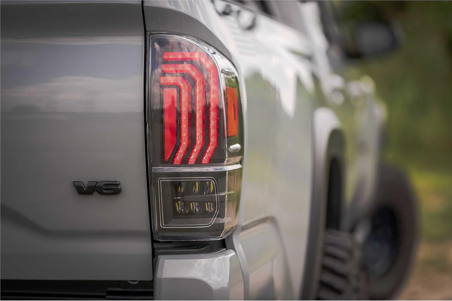 Morimoto XB LED Taillight OEM Upgrade Fits 2016-2021 Toyota Tacoma, Plug and Play Smoked Taillight Assemblies with Turn Signal & UV Coated Lens (LF702.2)