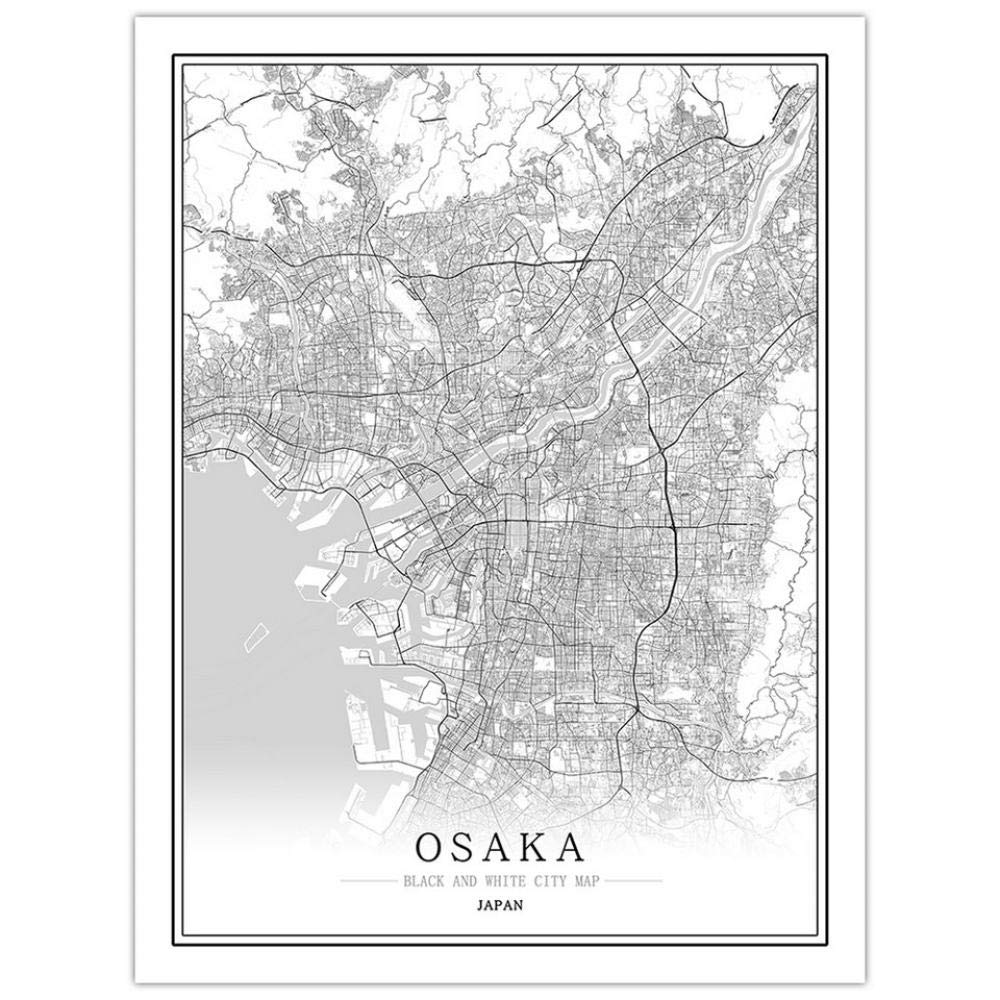 1000 sztuk puzzli dla dorosłych, Osaka Japonia mapa miasta puzzle dzieci drewniane zestawy puzzli dla rodziny, wyzwanie mózgowe dla dzieci, zabawki dla rodzic-dziecka, inteligencja dziecka, 1000 P