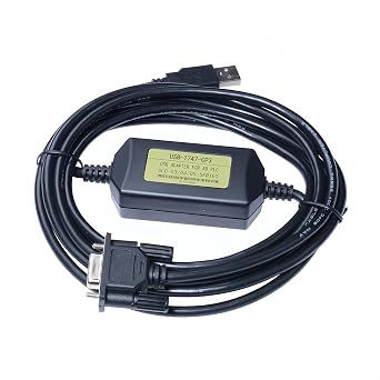 PLC Programming Cable Compatible for Allen Bradley SLC 5/03 5/04 5/05 SLC500 and Micrologix1400, for USB-1747-CP3 Replacement, FTDI Chip, 10 FT