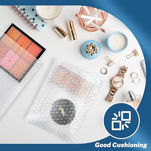 Miniatura 6 de Metronic Paquete de 100 bolsas de burbujas de 6 x 8 pulgadas, bolsas de embalaje de burbujas, bolsas de amortiguación de doble pared, bolsas de