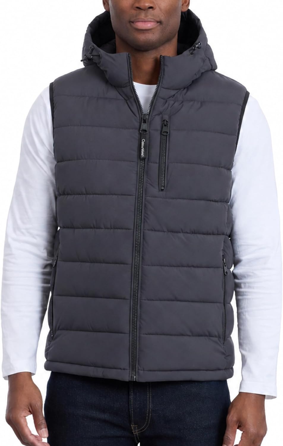 Calvin Klein Men's Lightweight Packable Hooded Puffer Vest