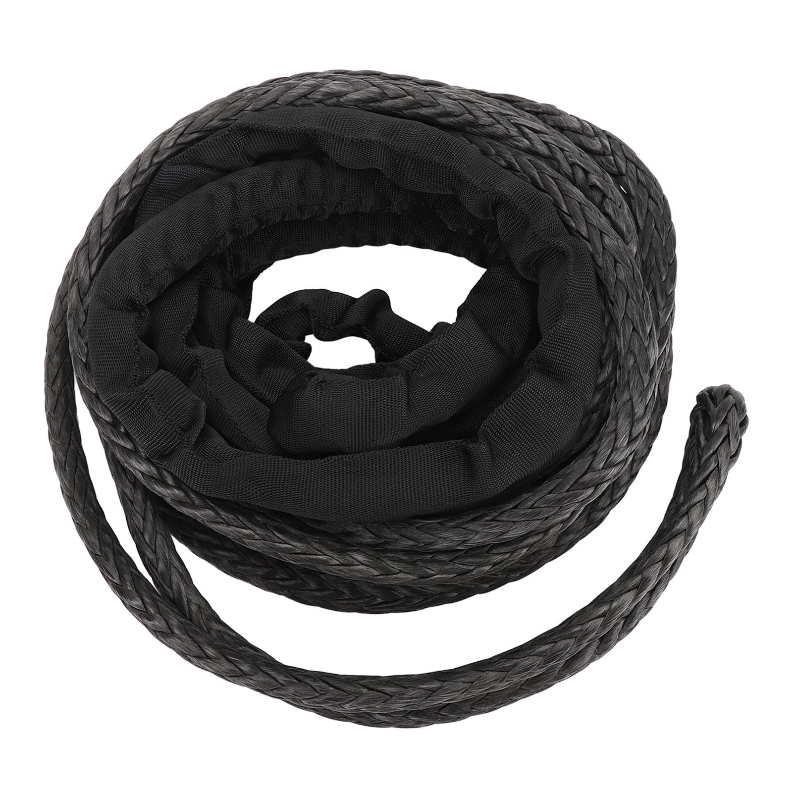 VGEBY Lina Wciągarki Syntetyczna Lina Przedłużająca wciągarkę 12 Mm 26455lbs UHMWPE do ATV UTV SUV Truck Recovery Off Road Holowanie Elastyczna Obsługa Odporność na ścieranie (9 m/29,52 stopy)