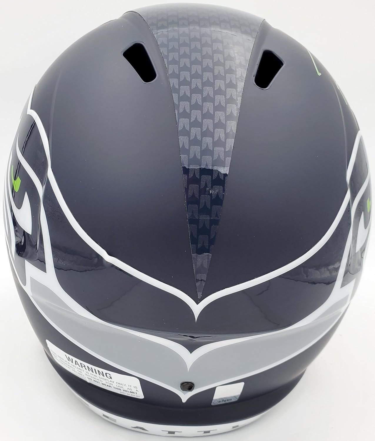 Russell Wilson Autographed S.e.a.t.t.l.e Seahawks Full Size Replica Speed Football Helmet In Green RW Holo Stock #94105