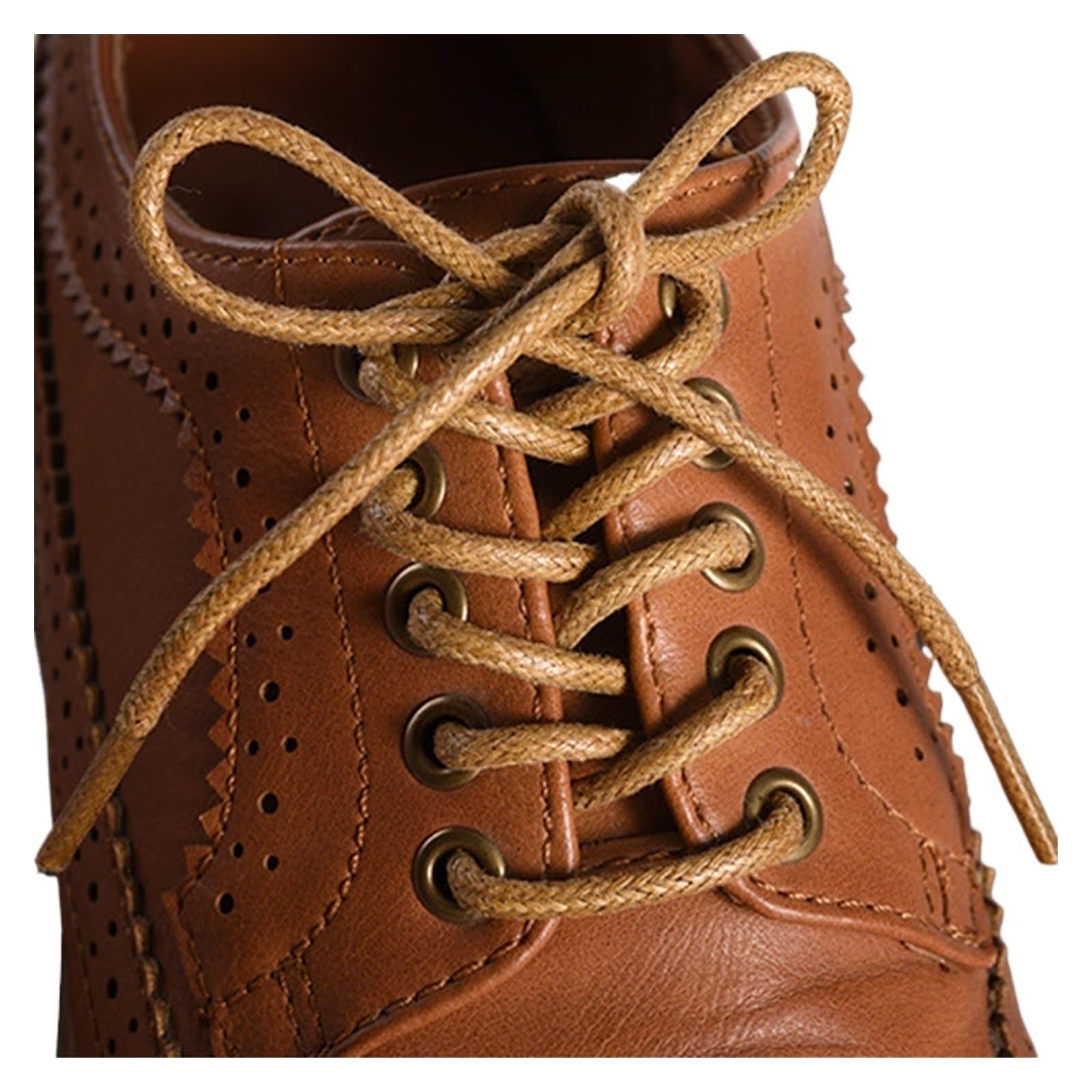 Cordones de zapatos planos, 1 par de cordones de cuero, cordones encerados de algodón, cordones de cuero redondos for zapatos, botas, cordones de zapatos unisex(Green,120cm)