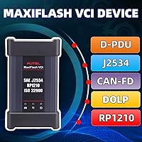 Vista 3 de Autel MaxiFlash Kit VCI Interfaz de Comunicación para Vehículos J2534 PassThru ECU Dispositivo de programación Conexión Bluetooth Soporte