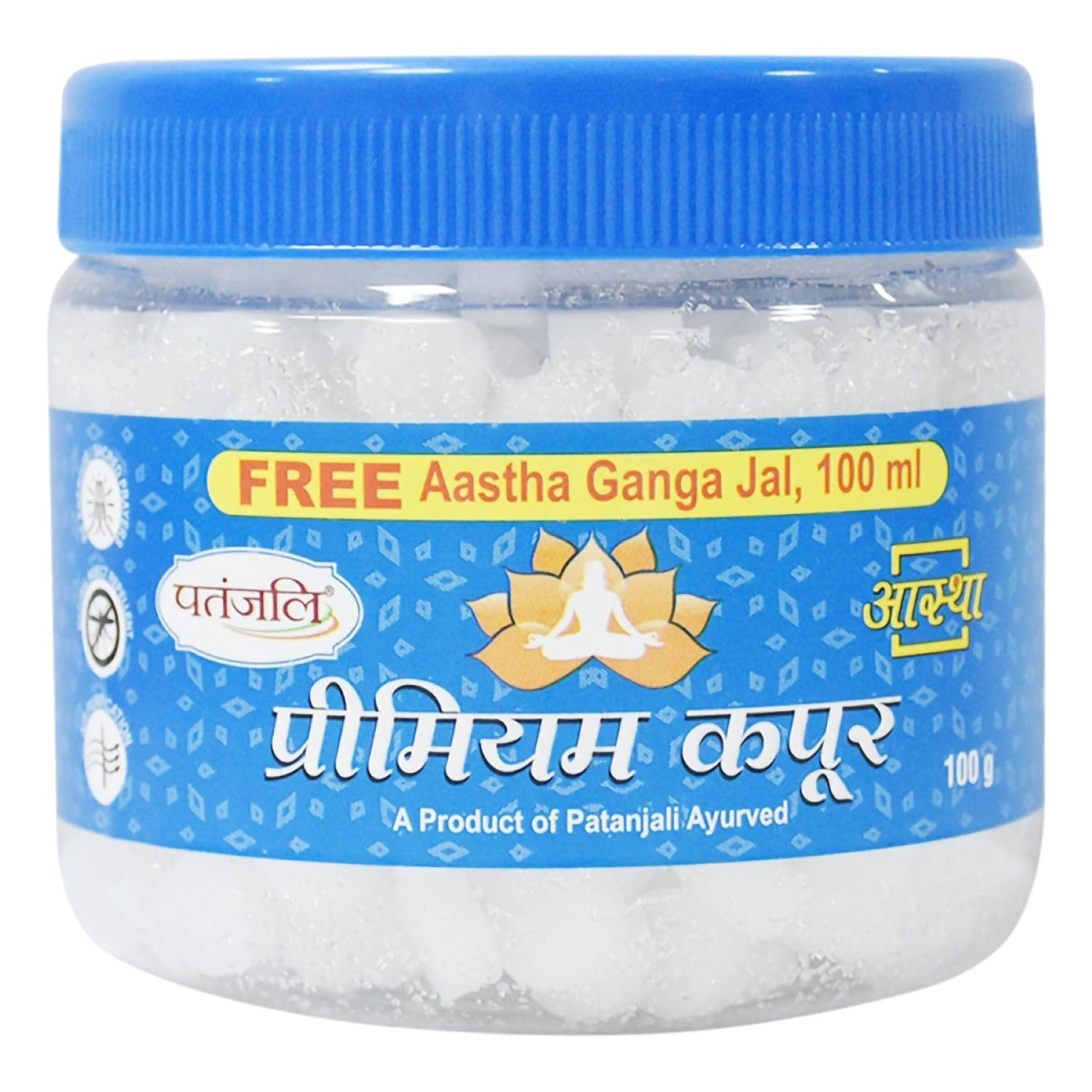 Patanjali Camphor Aastha Premium Kapoor, Pure Camphor for Pooja/Puja Needs, Pleasant Fragrance - 100 Gm-image-29