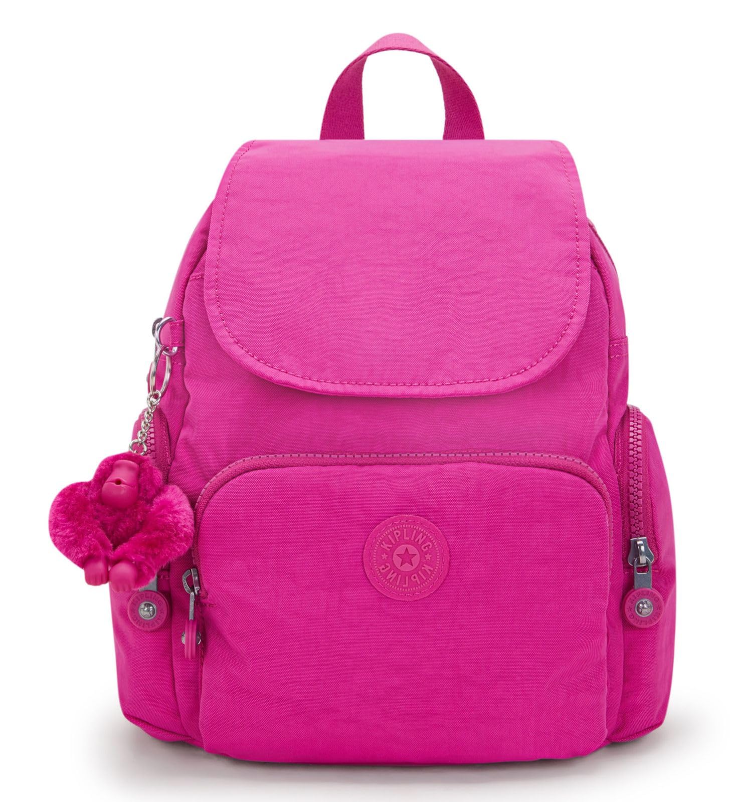 Kipling CITY ZIP MINI Backpack - Glowing Fuchsia RRP £88
