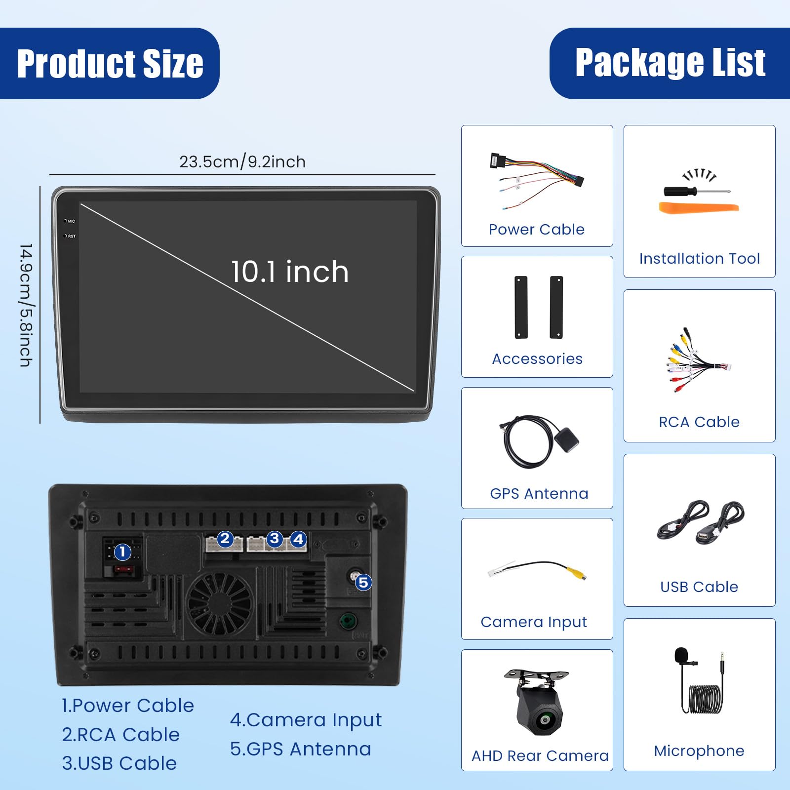 [4G+64G] Inefala Android 15 Autoradio pour Renault Trafic 2001-2010/Opel Vivaro 2006-2010/Nissan Primastar 2006-2014 avec Wireless Carplay Android Auto GPS WiFi RDS SWC Caméra de Recul Mic