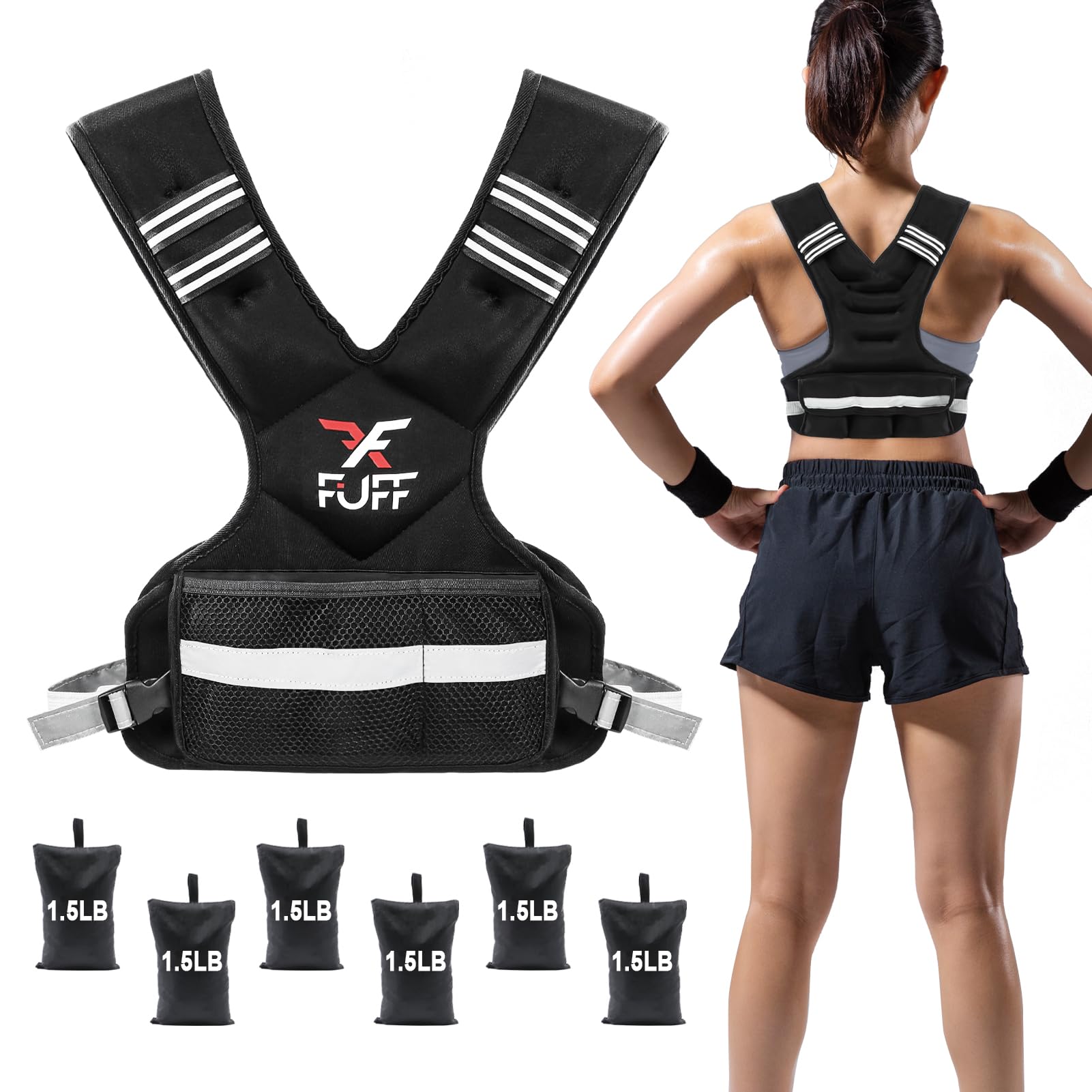 FUFF Adjustable Weighted Vest 