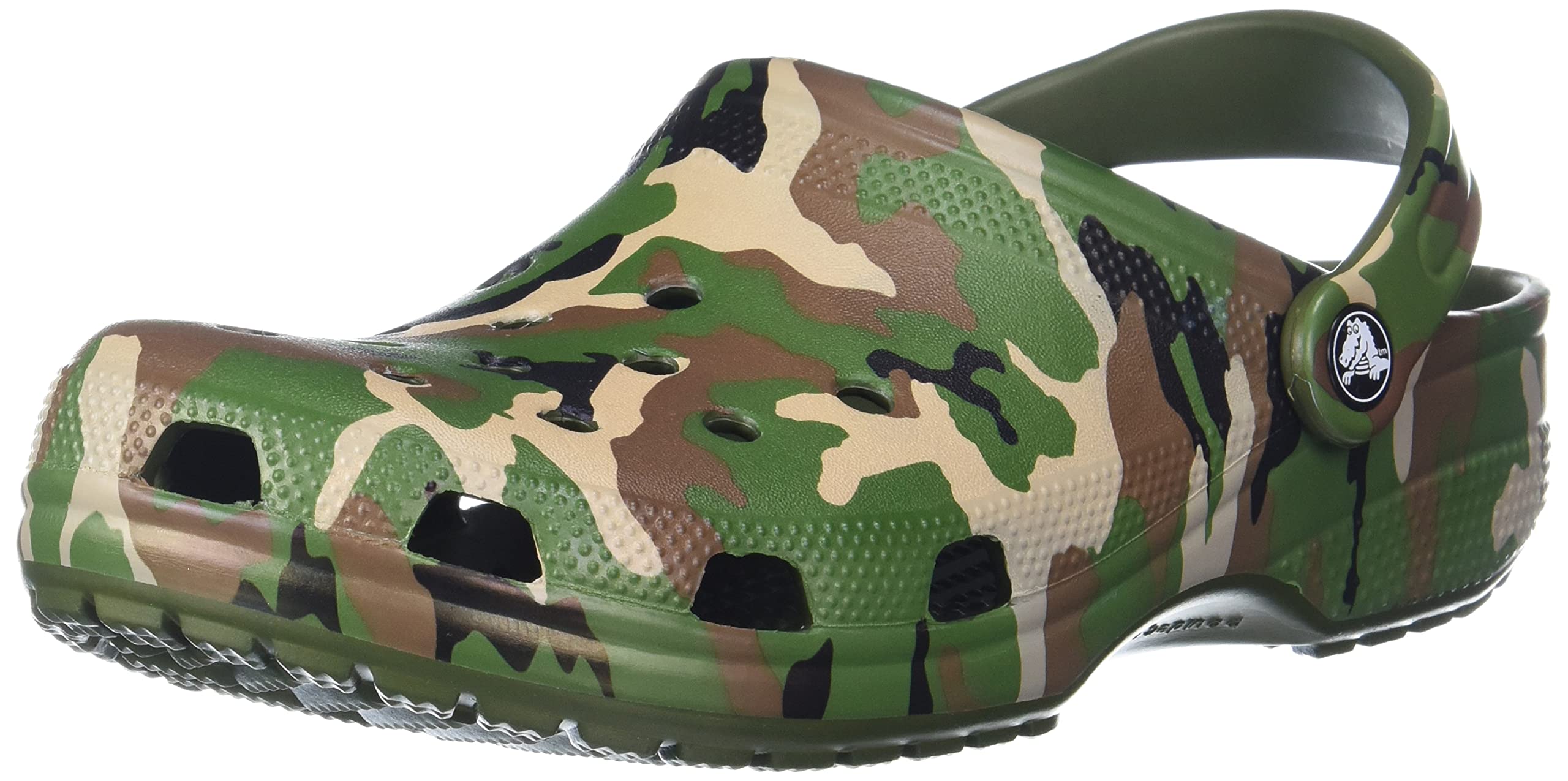 crocs unisex-adult Flat Army Green/Multi Clog -9 UK (206454-3TC) (B0971Q3PR8) Amazon Price History, Amazon Price Tracker