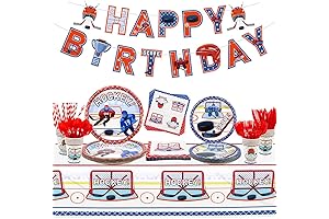Hockey Party Supplies - Ice Hockey Birthday Party Set: Equip Your Puck...