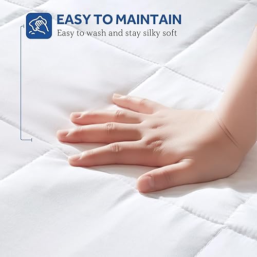 Miniatura 7 de Sealy Protector de colchón eléctrico tamaño matrimonial, 10 ajustes de calefacción, calentador de cama con un solo controlador y apagado automático