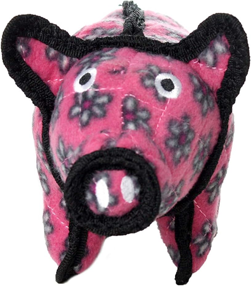 TUFFY -World's Tuffest Soft Dog Toy- Zoo Jr Bear & Jr Pig- Combo Pack- Squeaker -Multiple Layers. Made Durable, Strong & Tough. Interactive Play(Tug, Toss & Fetch).Machine Washable & Floats.