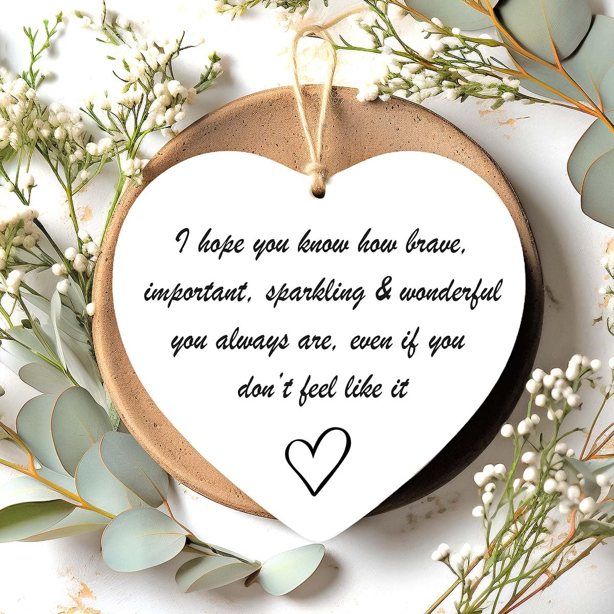 Colourbat Clear Acrylic You Are Brave Encouragement Gift Thinking Of You Keepsake Stay Strong Always Remember You Are Wonderful Positive Present Gift