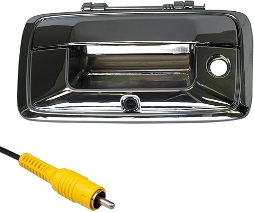 Master Tailgaters Chrome Tailgate Handle with Backup Camera Replacement for Chevrolet SilveradoGMC Sierra (2014-2015)  IP68 Waterproof  HD Camera