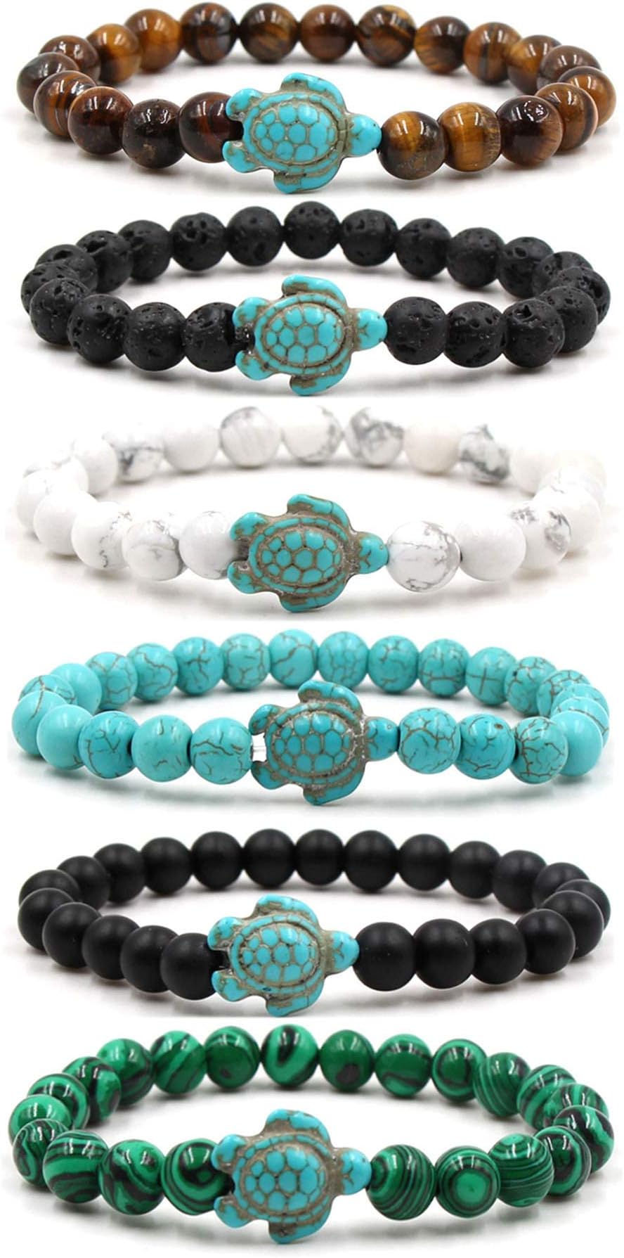 EVELICAL 6Pcs Turtle Bracelets