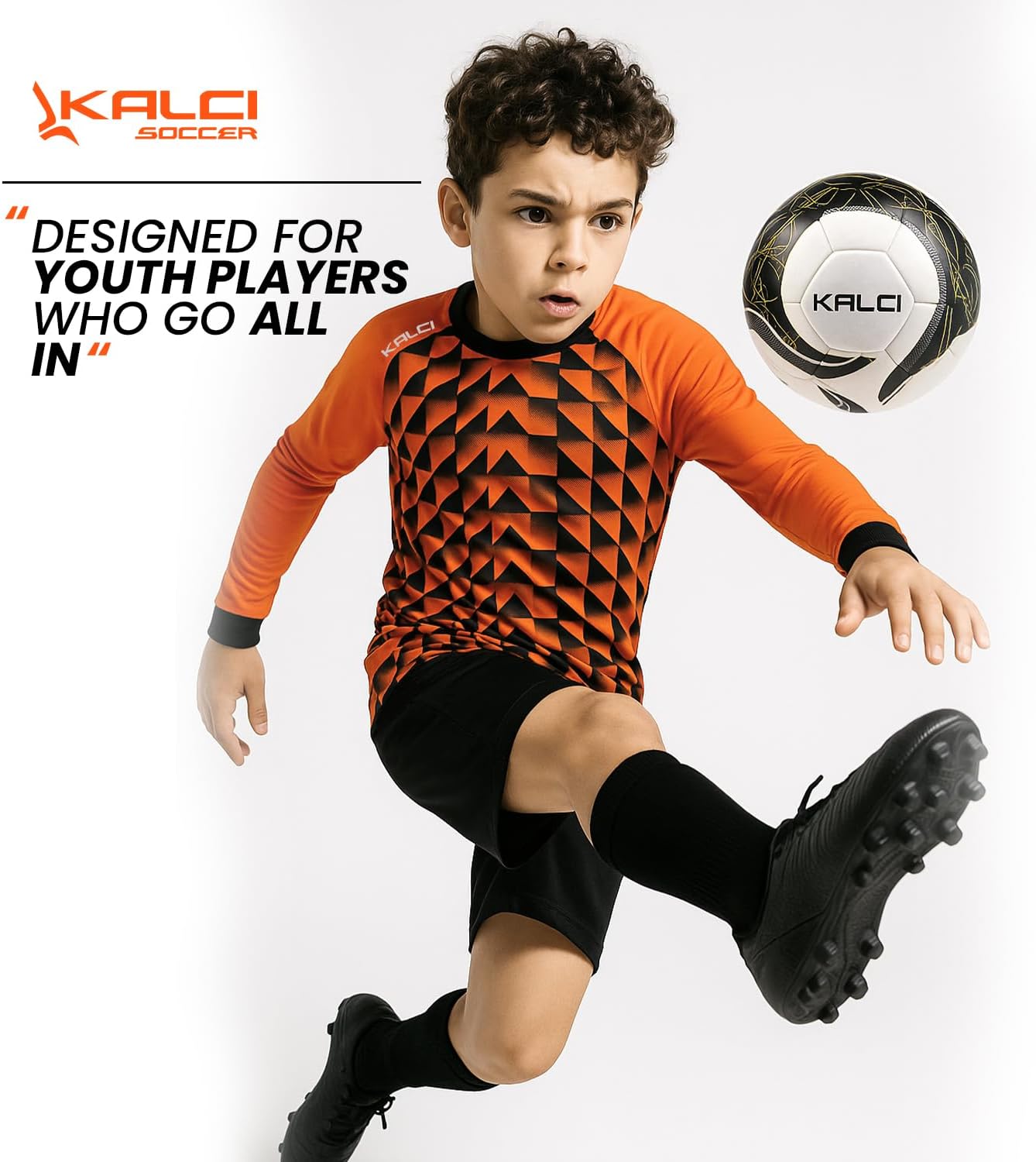 Kalci Soccer Goalkeeper Jersey | Elbow Padded Goalkeeper Shirt Adult/Youth | Long Sleeve Goalie Jersey for Men/Women/Boys - Image 3