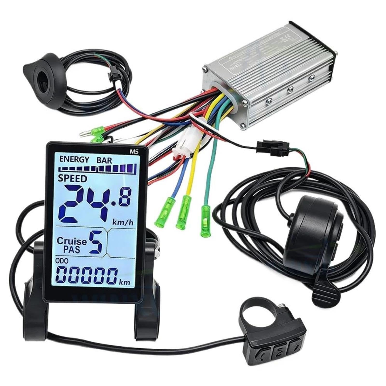 Rower elektryczny 250 W 350 W bezszczotkowy kontroler silnika 24 36 V 48 V 13 A 15 A uniwersalny wyświetlacz LCD M5 PAS do roweru elektrycznego skuter naprawa