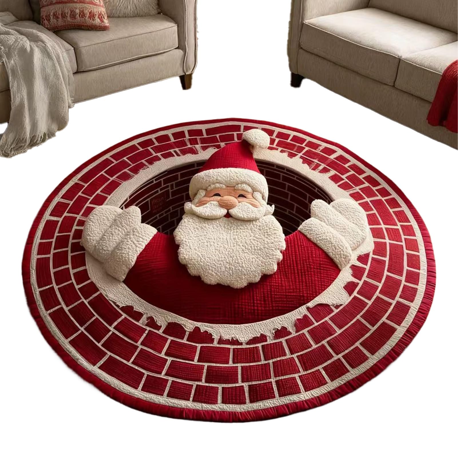Paillasson de Noël absorbant pour éviter les sols glissants de l'entrée