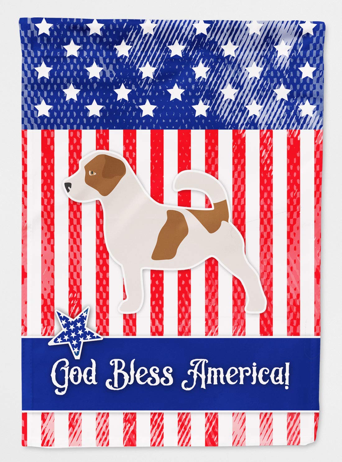 Toile drapeau Jack Russell Terrier USA grand format multicolore Caroline's Treasures BB3307CHF