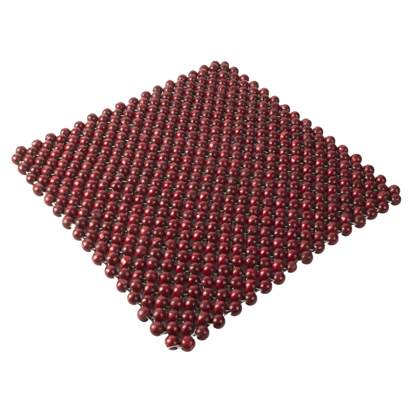 Msioytog Wooden Bead Seat Cushion Breathable Designs 44x44cm Handwoven Seat Pad for Home Car 3 Color Option Pad for Chairs