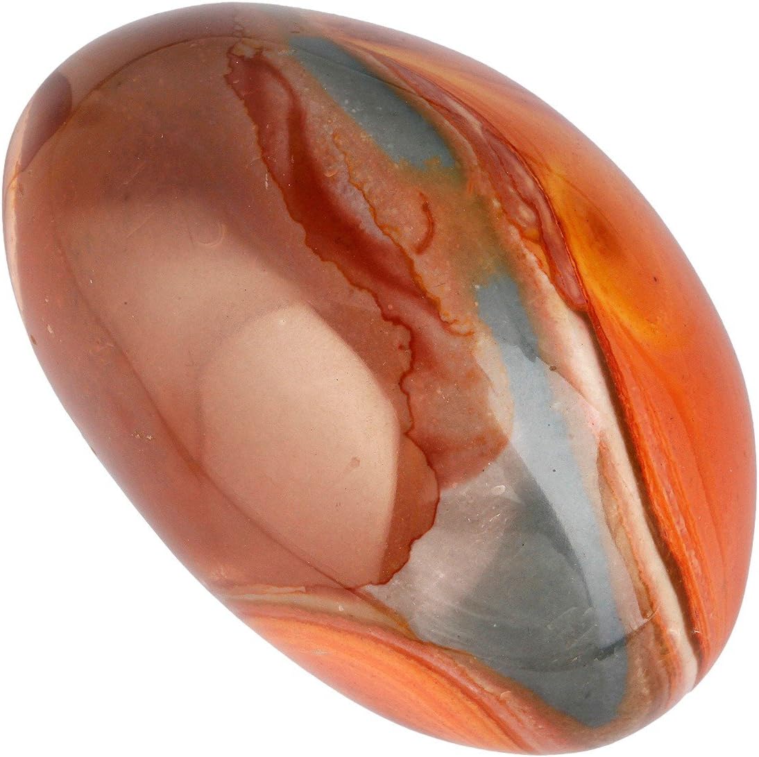 rockcloud Irregular Polished Labradorite Palm Stones Worry Stones Pebble Healing Crystal with Velvet Bag: Home & Kitchen