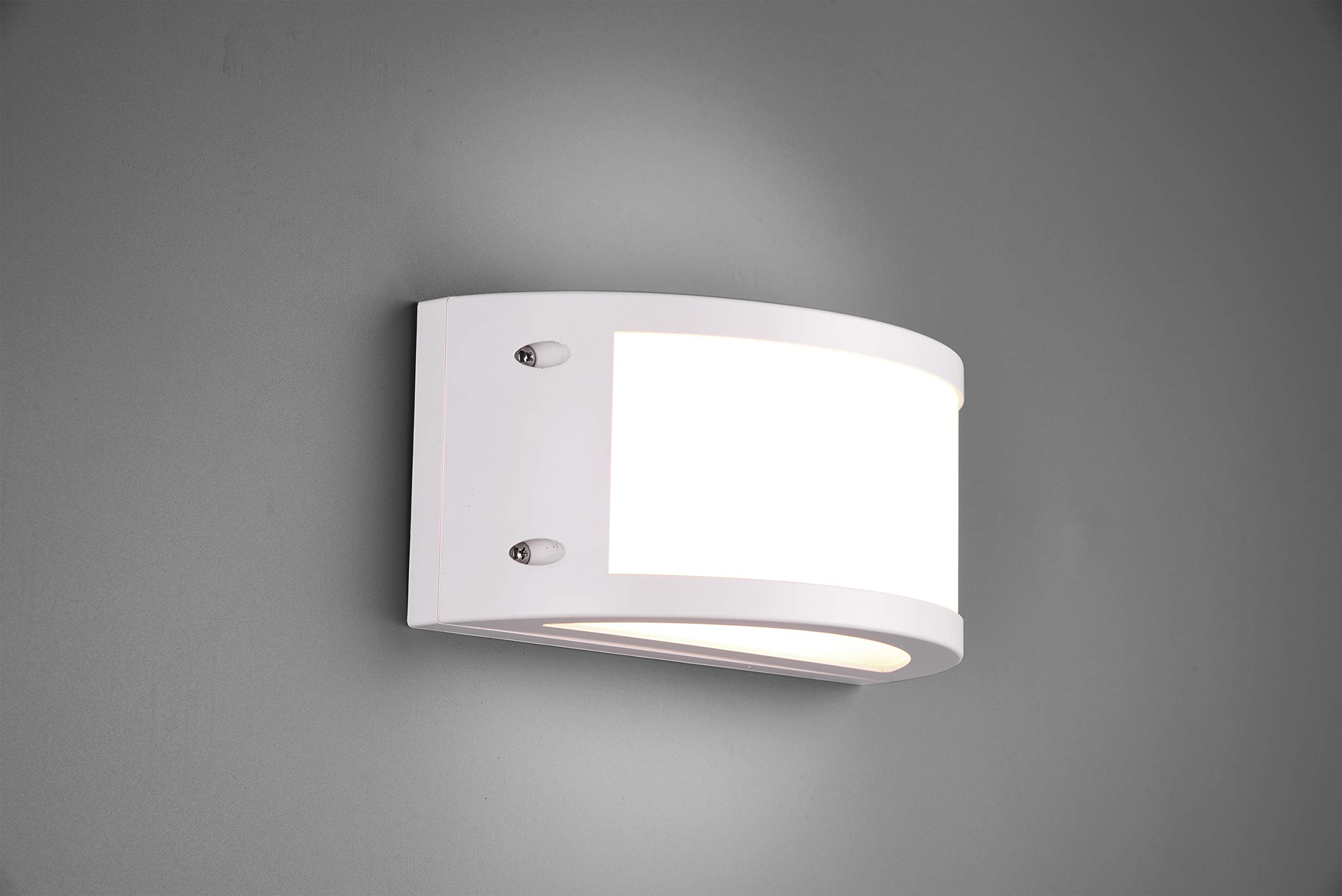 Reality Leuchten Kendal R22151131 Applique murale d'extérieur en plastique blanc avec LED 12 W