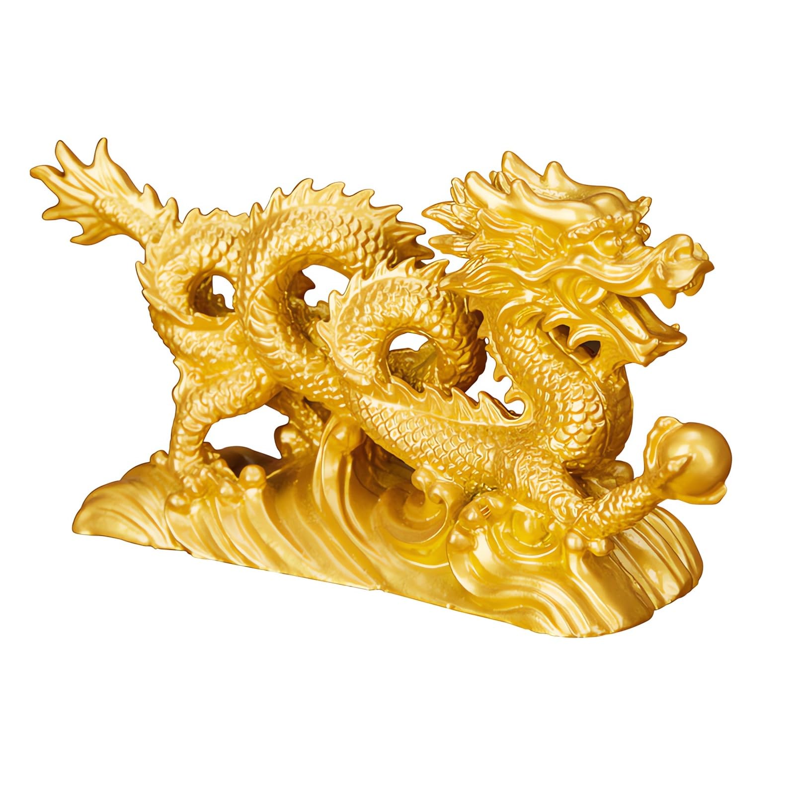 Statue de dragon vert Feng Shui pour harmoniser un intérieur stressant