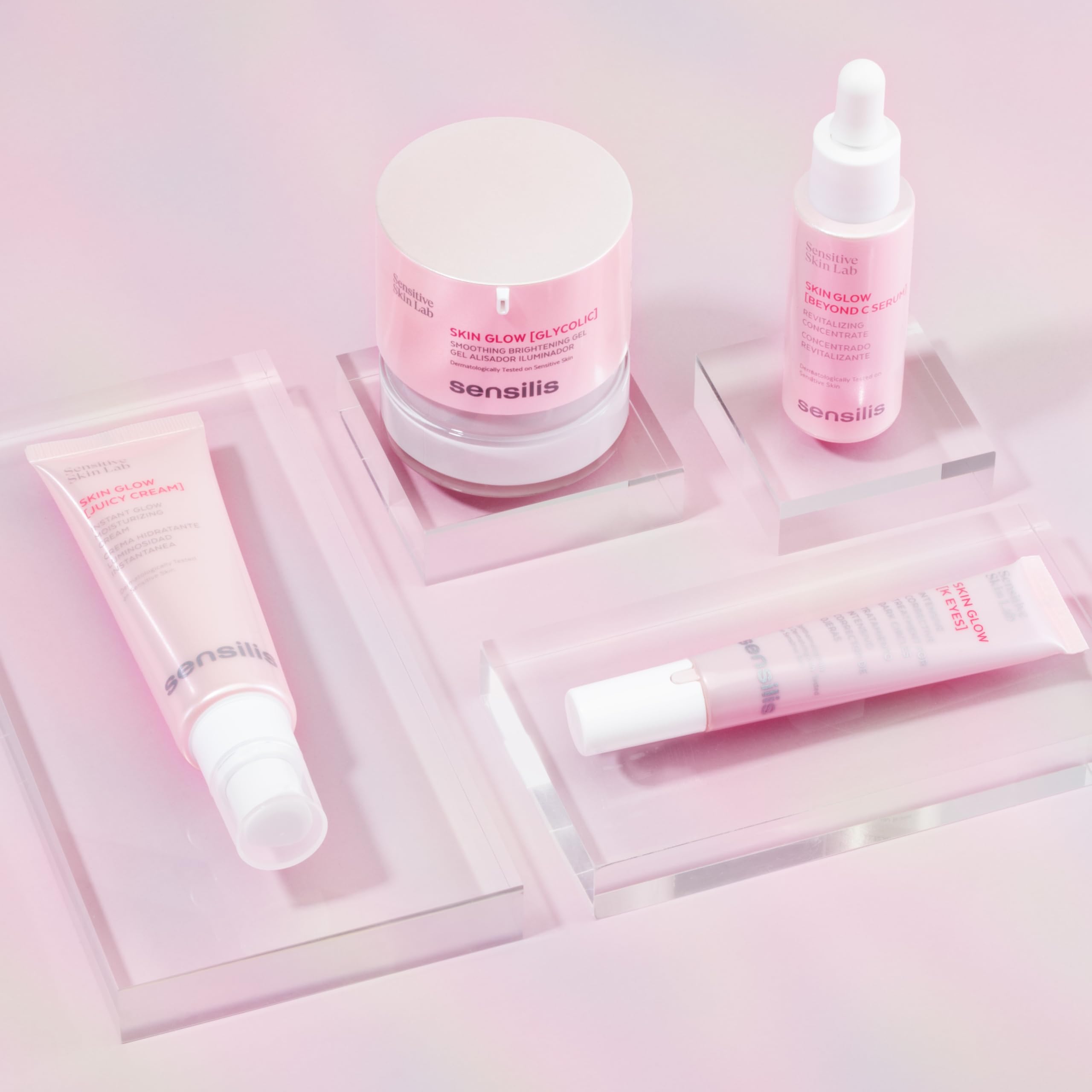 Sensilis – Skin Glow Rutina Facial Iluminadora e Hidratante para Piel Sensible, Cuidado Facial Revitalizante con Acción Glow y Luminosidad
