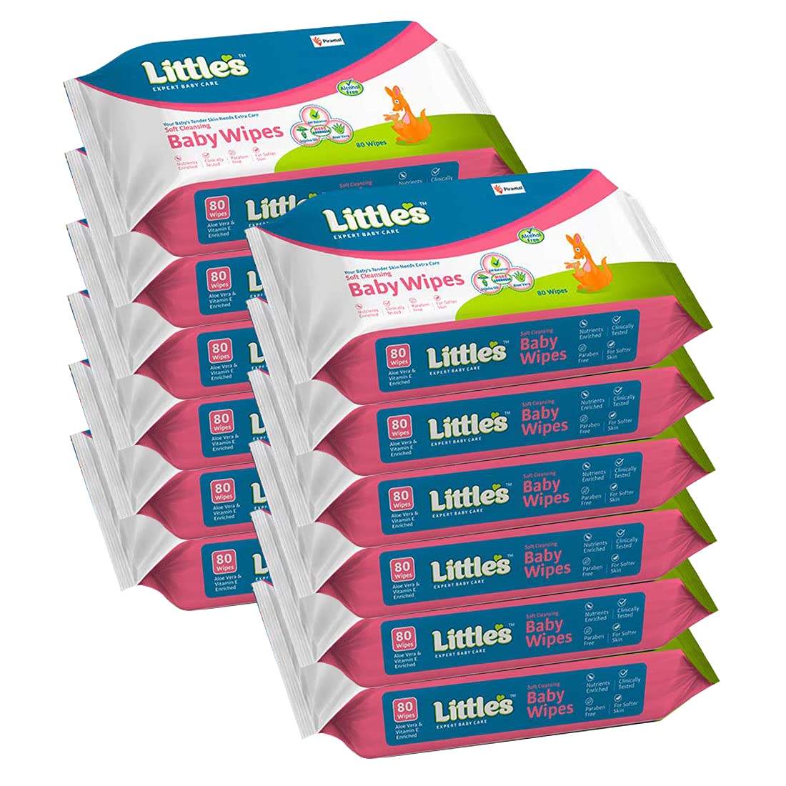 Littles Soft Cleansing Baby Wipes (80 Wipes, Pack of 12) I Extra Thick and Moist I Goodness of Aloe Vera, Vitamin E & Jojoba Oil I Nourishes Skin I Alcohol-Free I Paraben-Free I Clinically Tested (B09CGXXYD3) Amazon Price History, Amazon Price Tracker