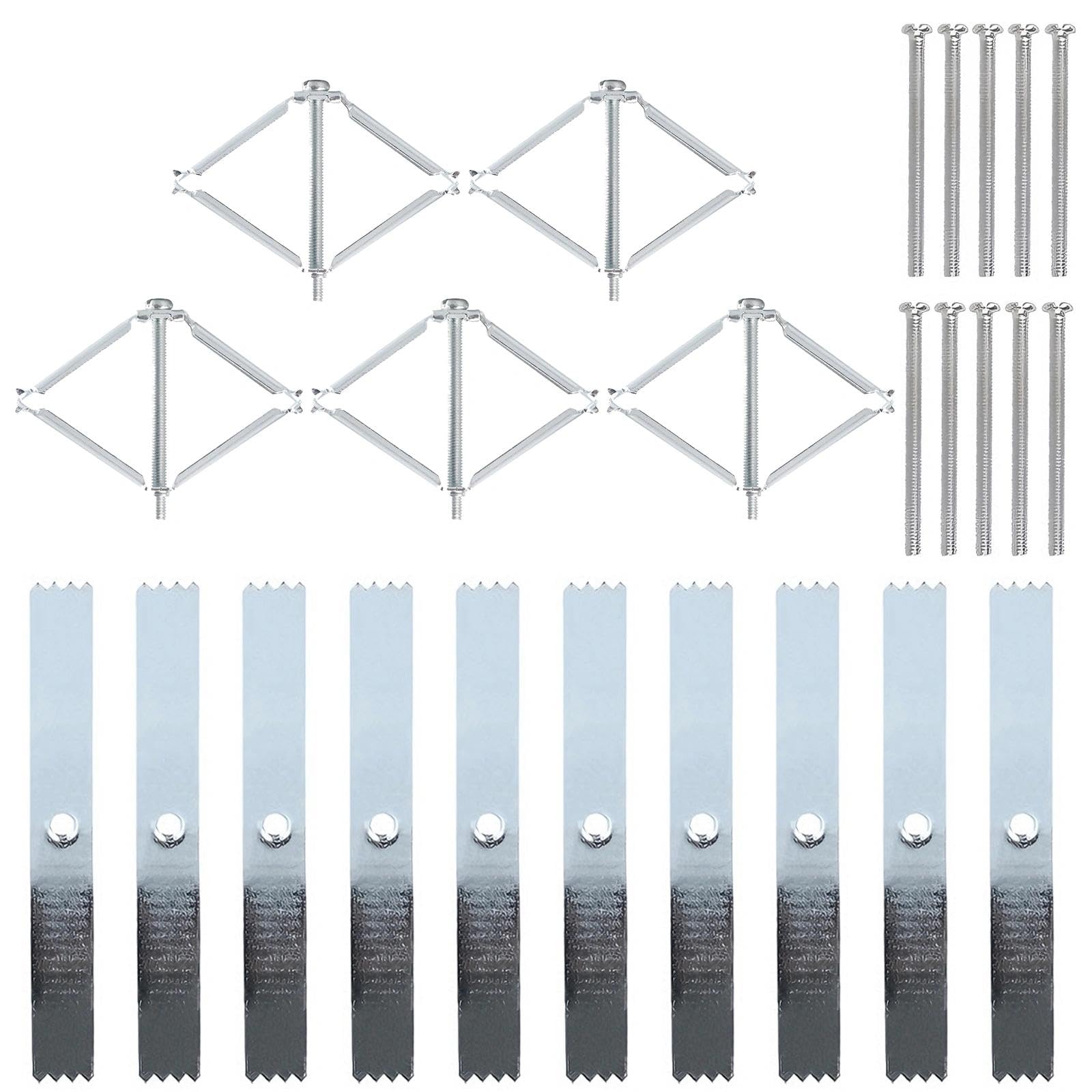 15 Pcs Socket Back Box Repair Clips, 86 Type Switch Box Repair Tool, Wall Socket & Switch Boxes Fixing Brackets, Electrical Saver, with Screws, for Household Electricians