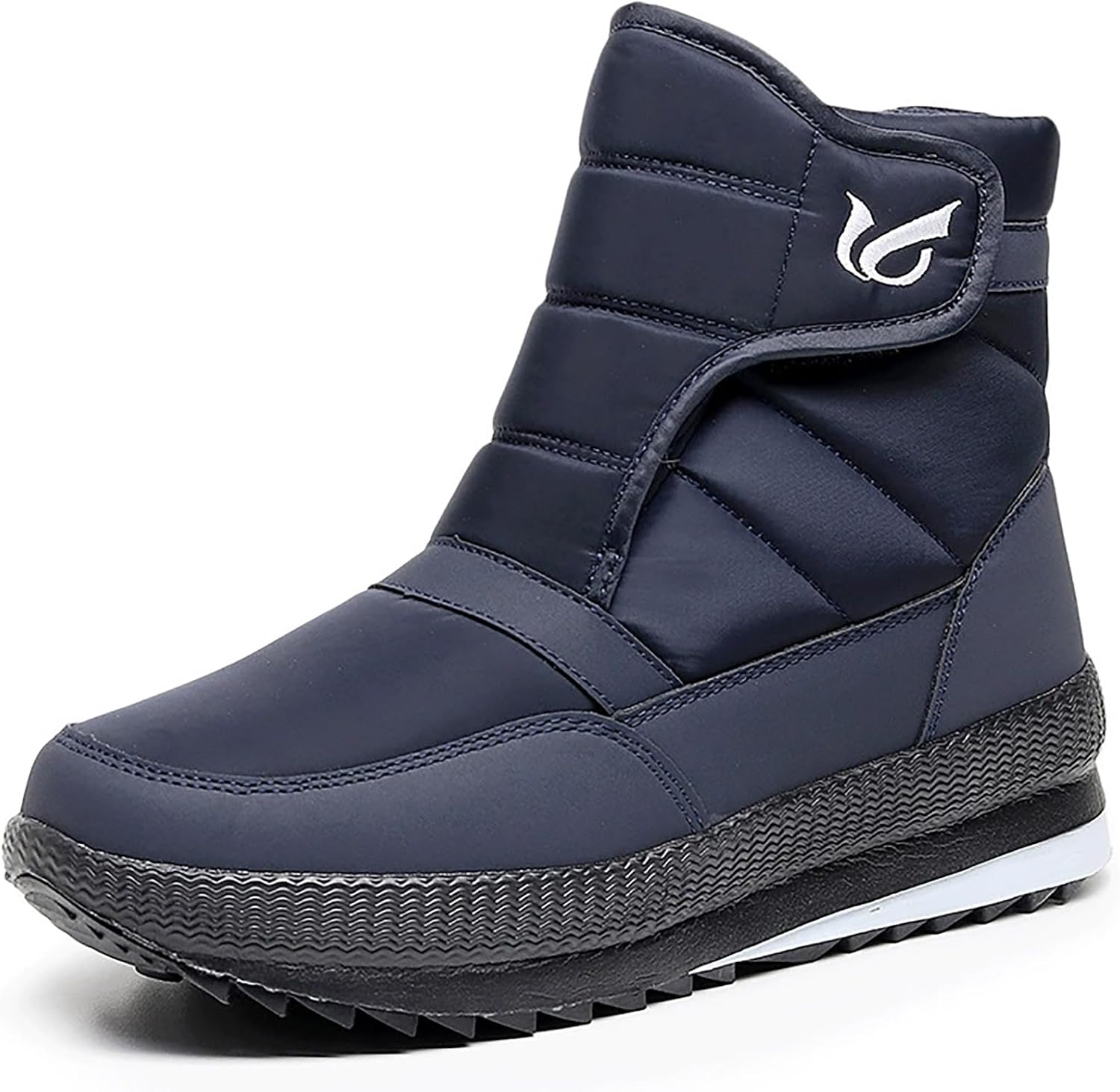 PPXID Men's Waterproof Fur Inner Winter Snow Boots Outdoor Skidproof Ankle Boots