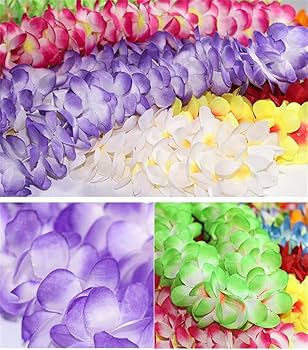 Amazon.co.jp: DUOLEIMI レイ 花 ハワイアンレイ フラダンス