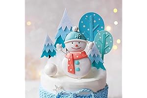 Festive Snowman Cake Topper Set Adds Winter Charm to Your Holiday Celebrations