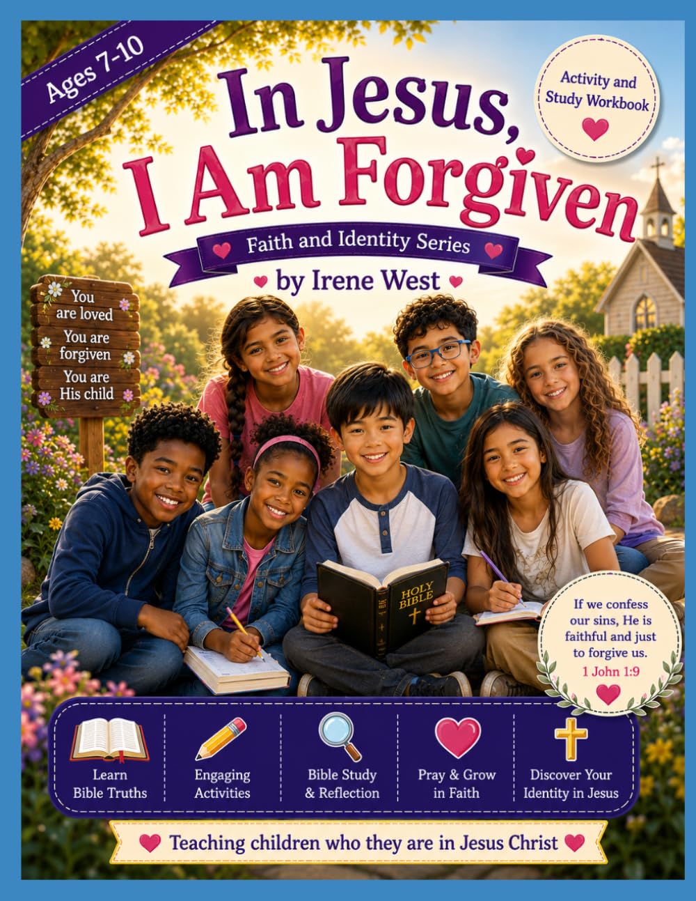 IN JESUS, I AM FORGIVEN ACTIVITY AND STUDY WORKBOOK: 7-10 years