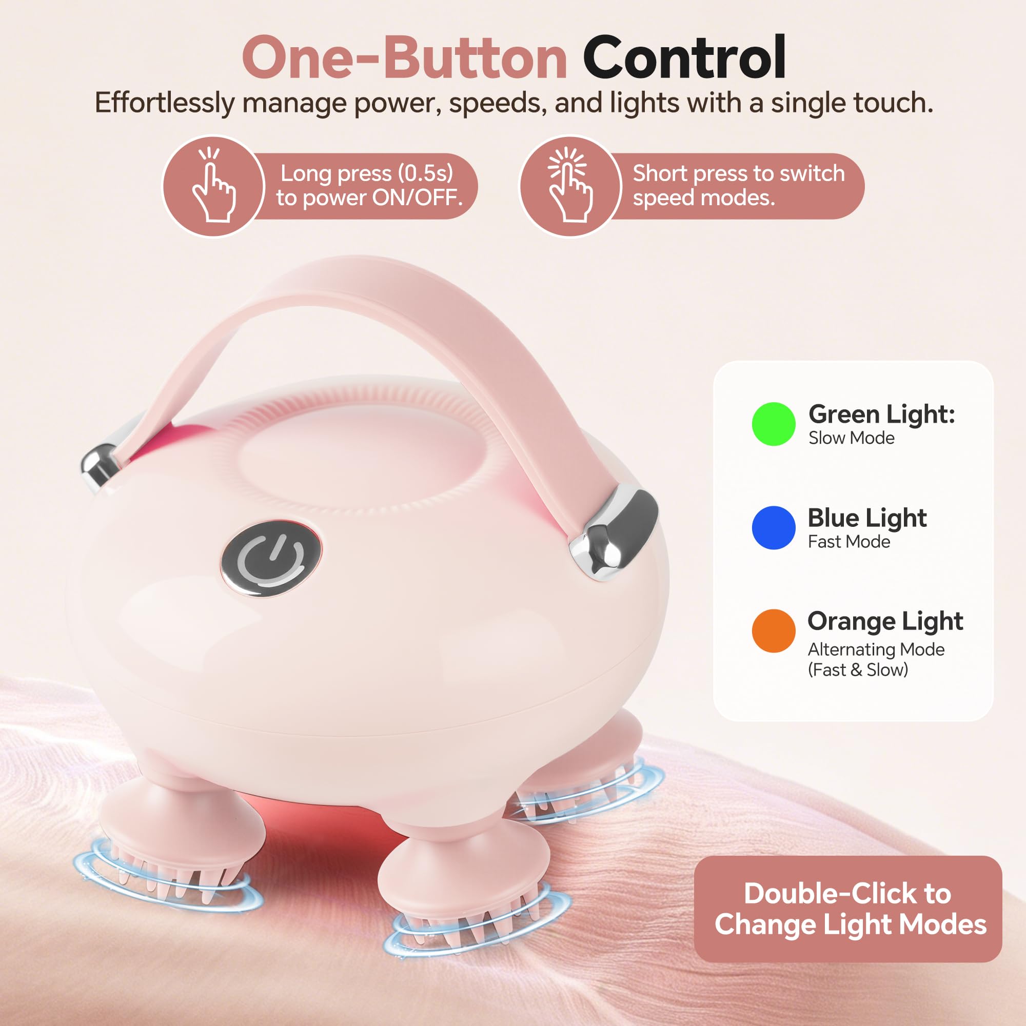 Electric Scalp Massager, Head Massager for Neck Body Stress Relax