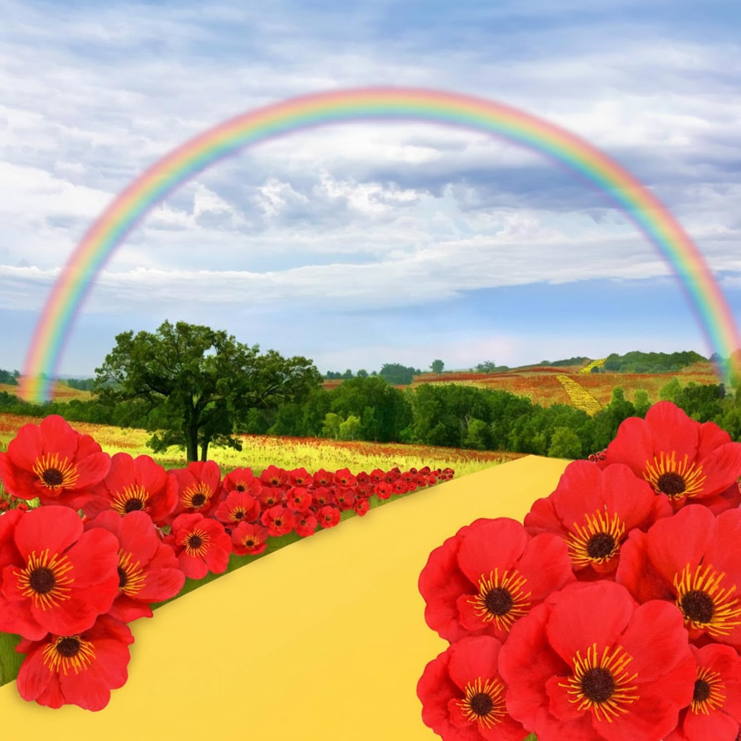 Zeyune 90 Pcs Red Poppy Flowers 3.15 Inch Halloween Silk Poppies Heads image 5