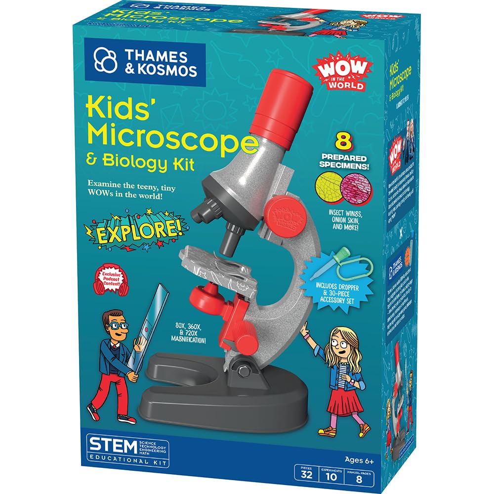 Amazon.com: Wow in The World Kids' Microscope & Biology Kit, Up to