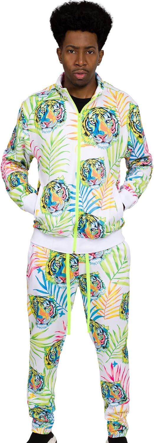 G-Style USA Men's Track Set Suits Zipper Top and Pants - Image 6