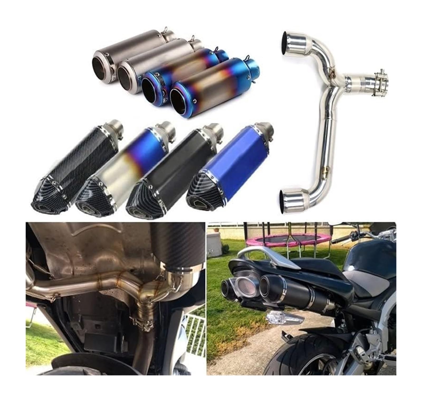 Amazon.co.jp: オートバイ排気管マフラー 用 スズキ GSR400 GSR600