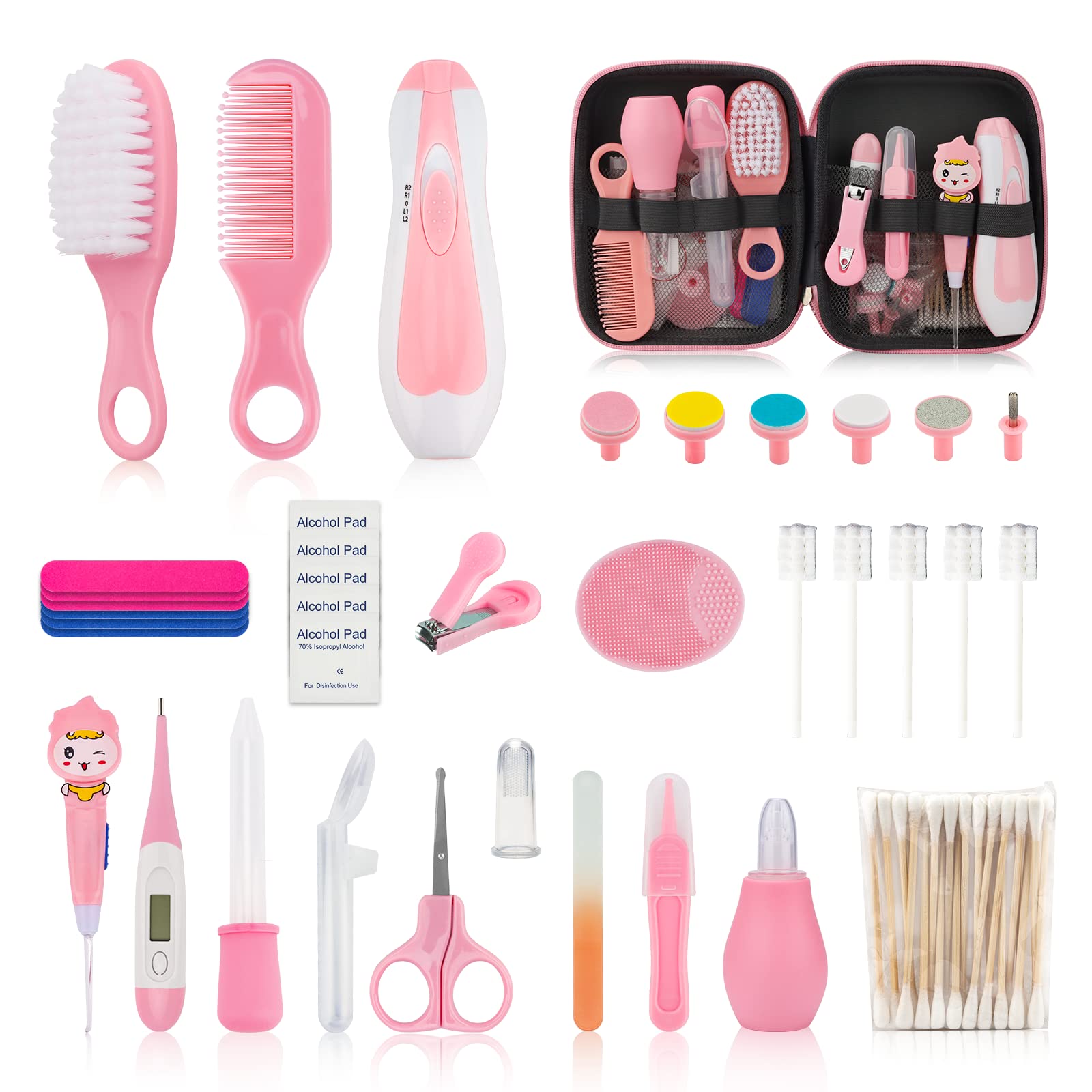 Baby Nail File-38 Pc Pink, Healthcare Grooming Kit
