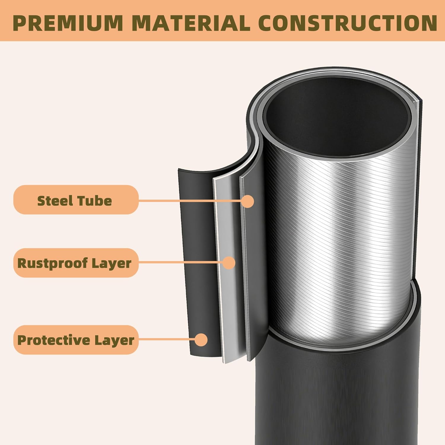 3-Tier Over The Toilet Storage Rack, Space Saver Metal Bathroom Shelves, Freestanding Over Toilet Bathroom Organizer for Bathroom/Living Room, Black