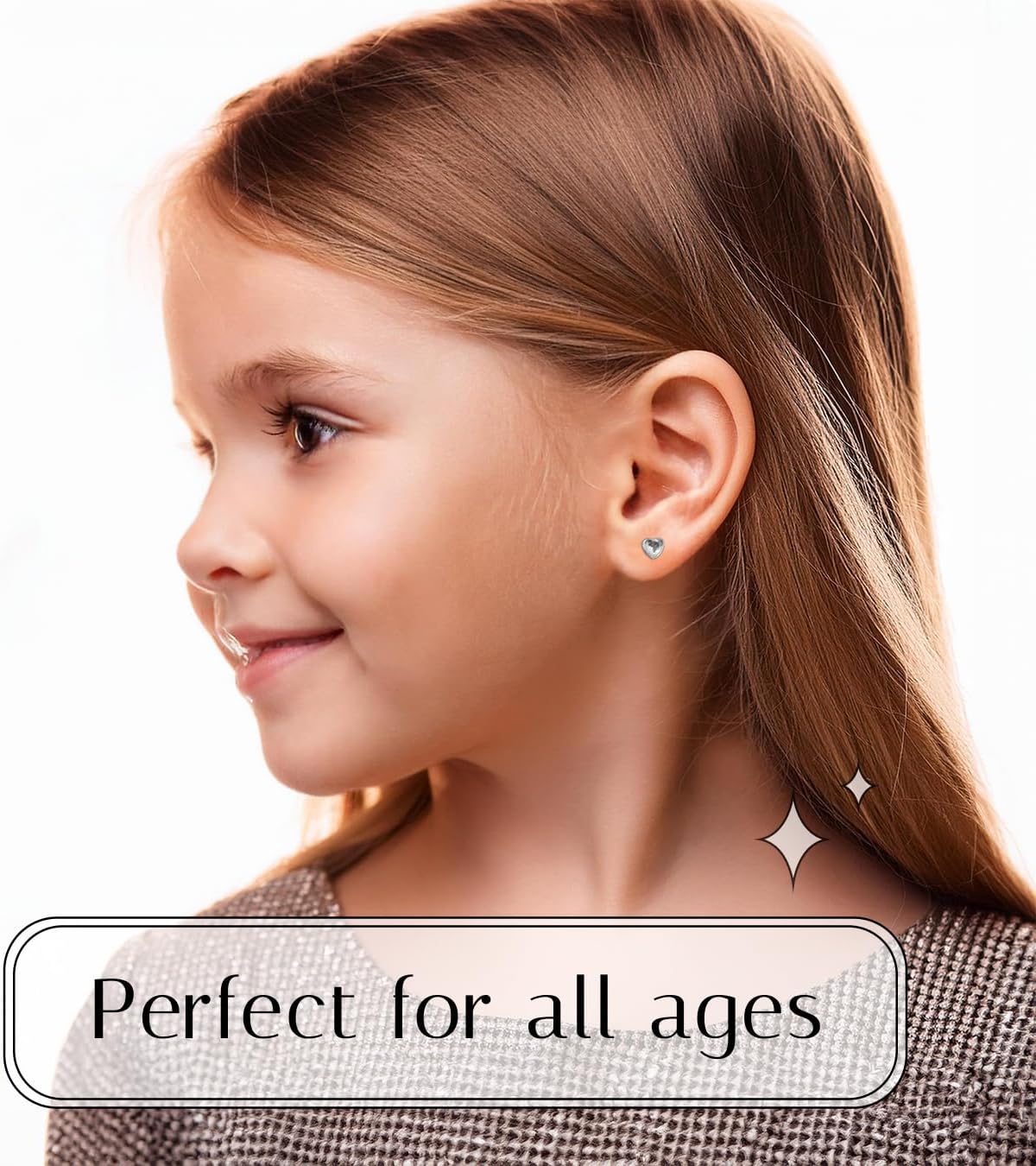 Medical Grade Plastic Earrings for Sensitive Ears, Nickel Free, Hypoallergenic Earrings for Girls and Women, Comfortable, Lightweight and Metal Free Cubic Zirconia