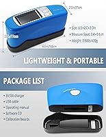 Vista 2 de Medidor de brillo de ángulo de 60 grados, medidor de brillo superficial, medición de brillo superficial para pintura, materiales de construcción