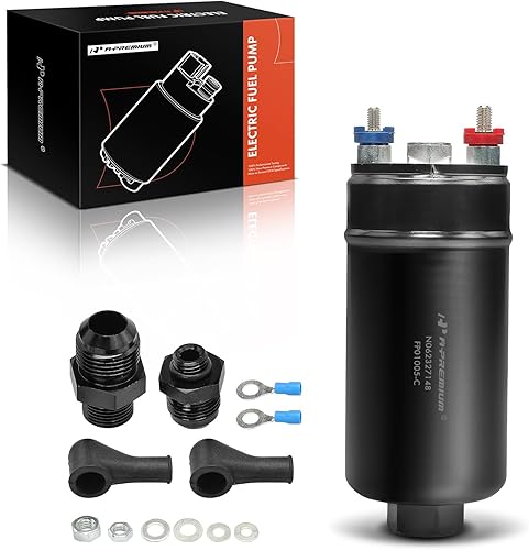 A-Premium Conjunto de bomba de combustible eléctrica externa en línea 380LPH compatible con Toyota Supra 1986-1996, 3.0L, repuesto # 0580254044