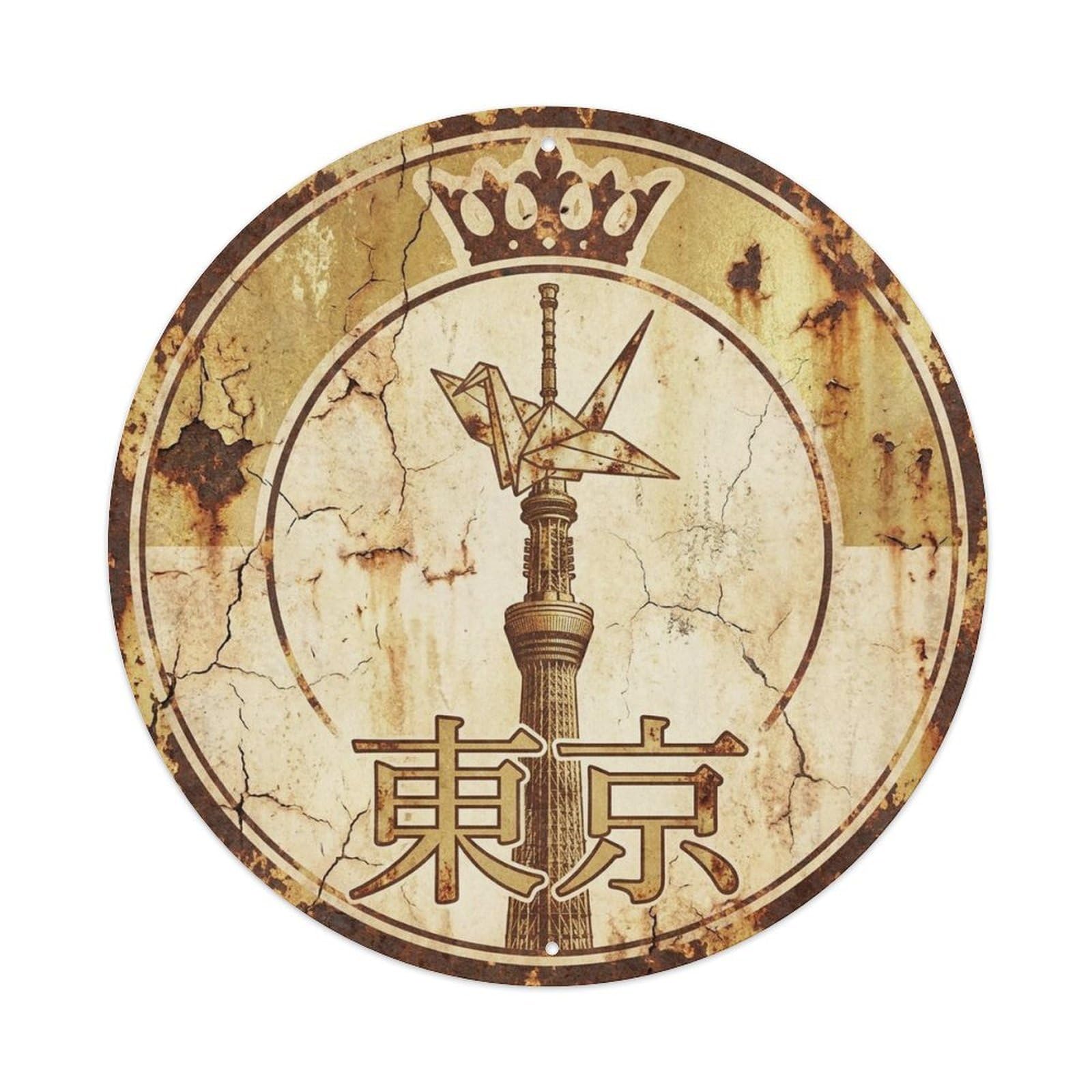 Tokyo Japan Capital Travel Timeless Heritage Journey Metal Tin Sign